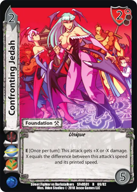 Confronting Jedah card front