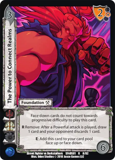 The Power to Connect Realms card front