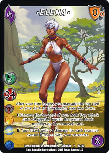 Elena* card front