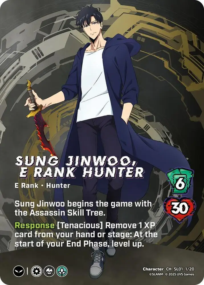 Sung Jinwoo, E Rank Hunter card front