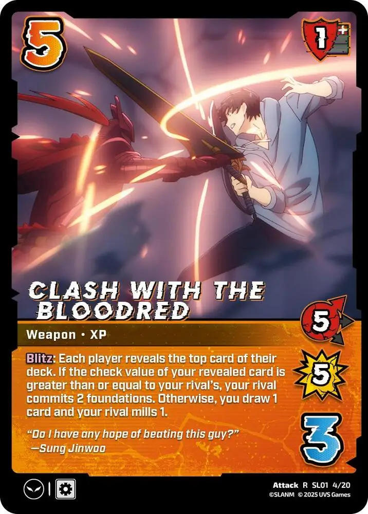 Clash with the Bloodred card front