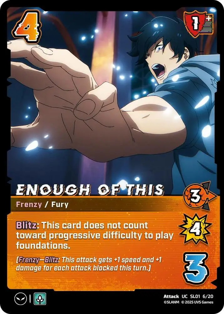 Enough of This card front