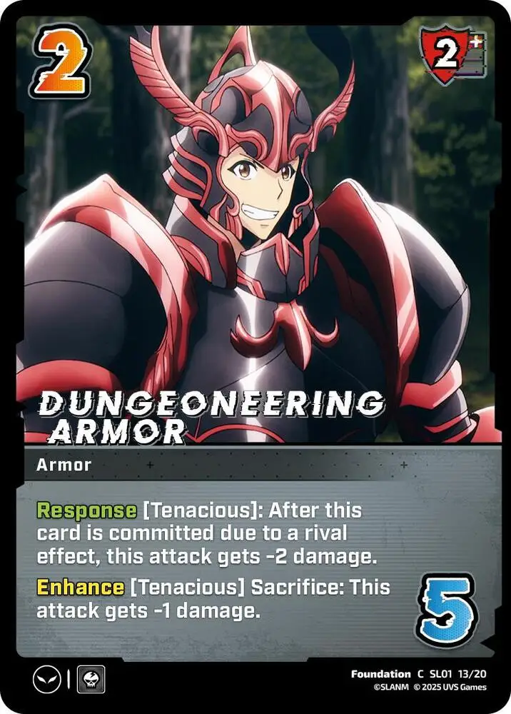 Dungeoneering Armor card front