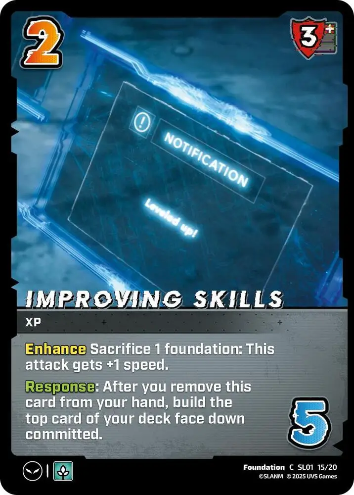Improving Skills card front