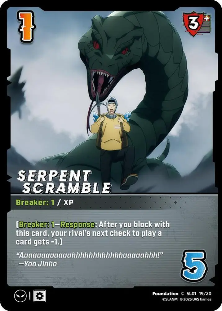 Serpent Scramble card front