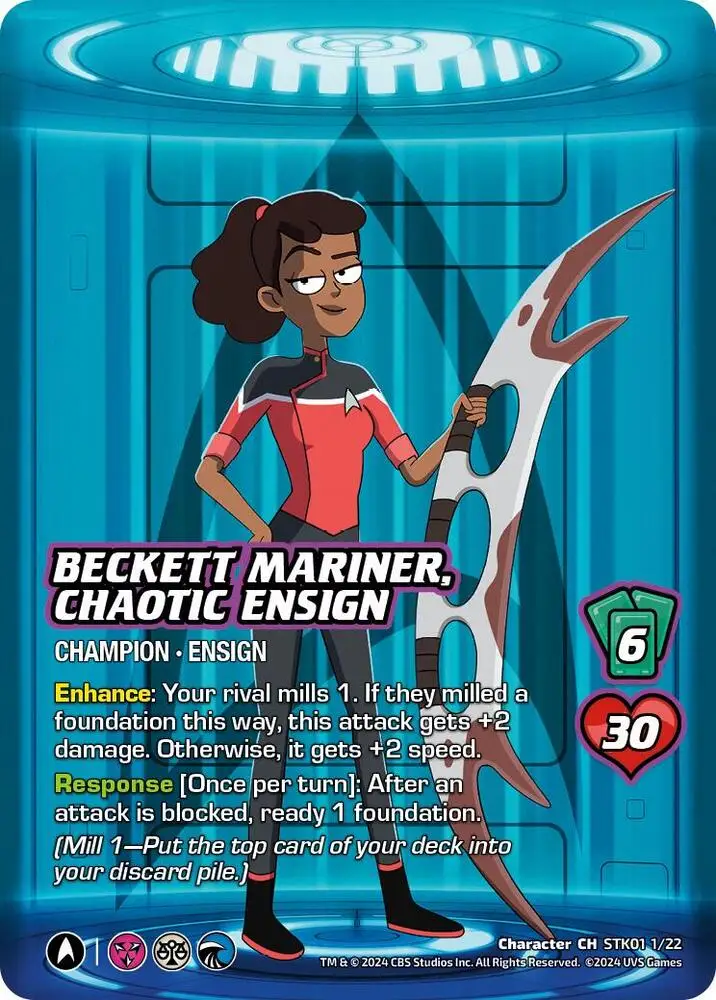 Beckett Mariner, Chaotic Ensign card front