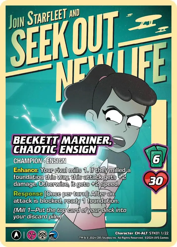 Beckett Mariner, Chaotic Ensign (Alternate Art) card front