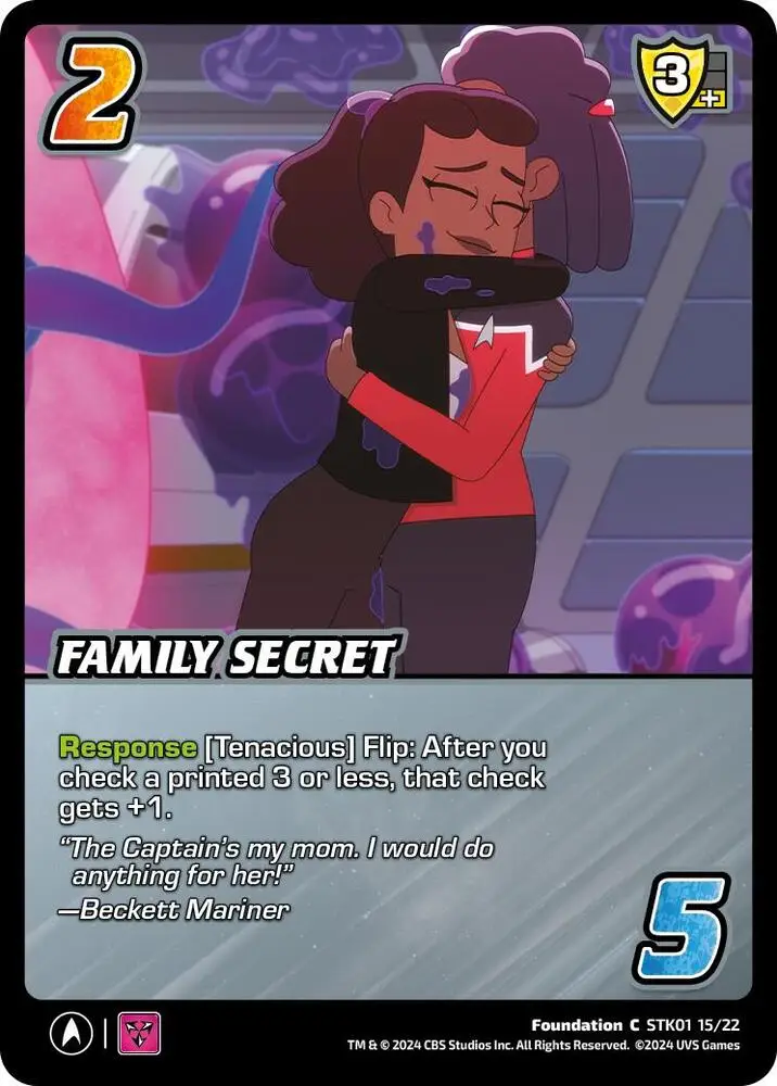 Family Secret card front