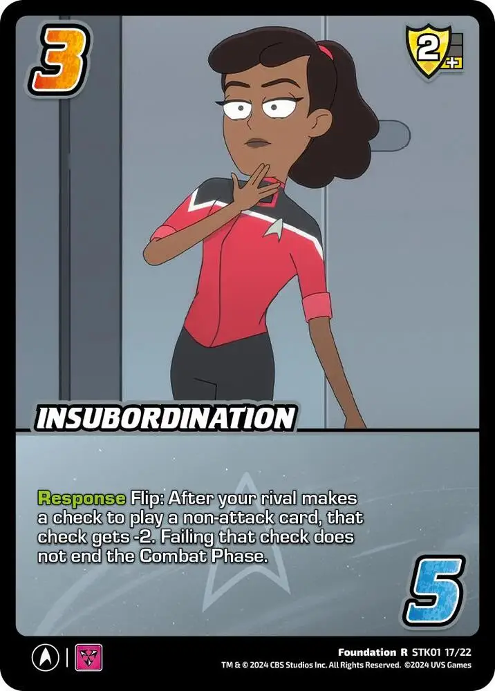 Insubordination card front