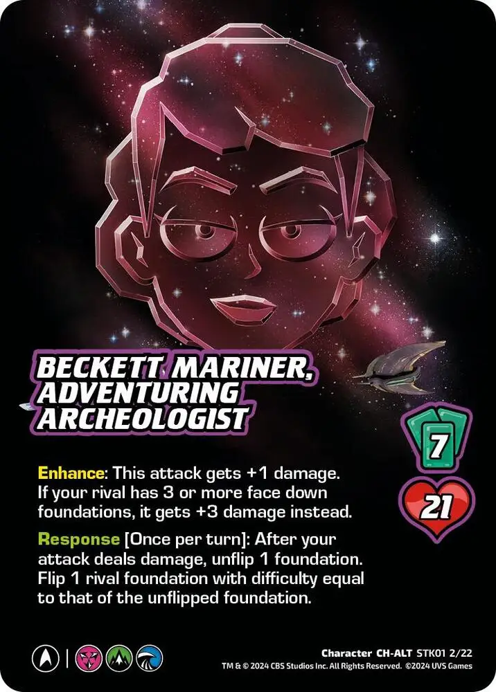 Beckett Mariner, Adventuring Archeologist (Alternate Art) card front