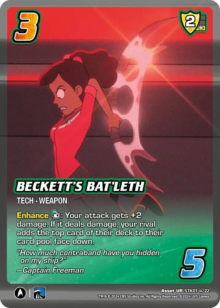Beckett's Bat'leth card front
