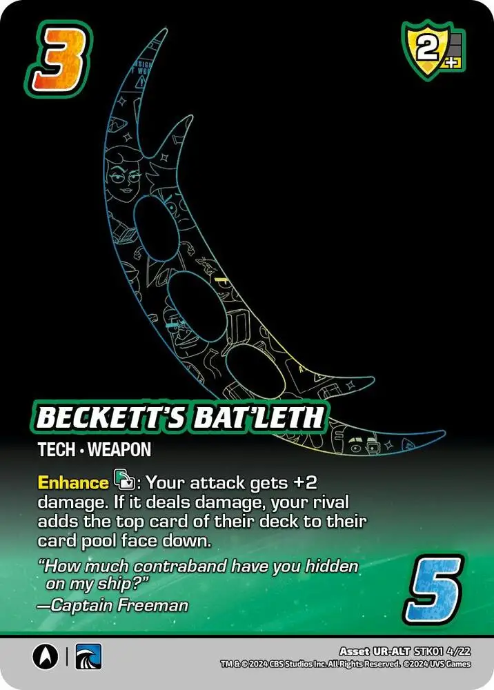 Beckett's Bat'leth (Alternate Art) card front