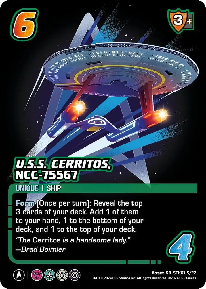U.S.S. Cerritos, NCC-75567 (STK01 5/22) card front