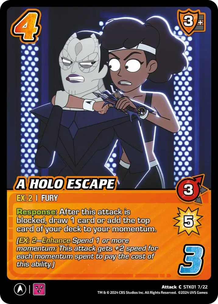 A Holo Escape card front