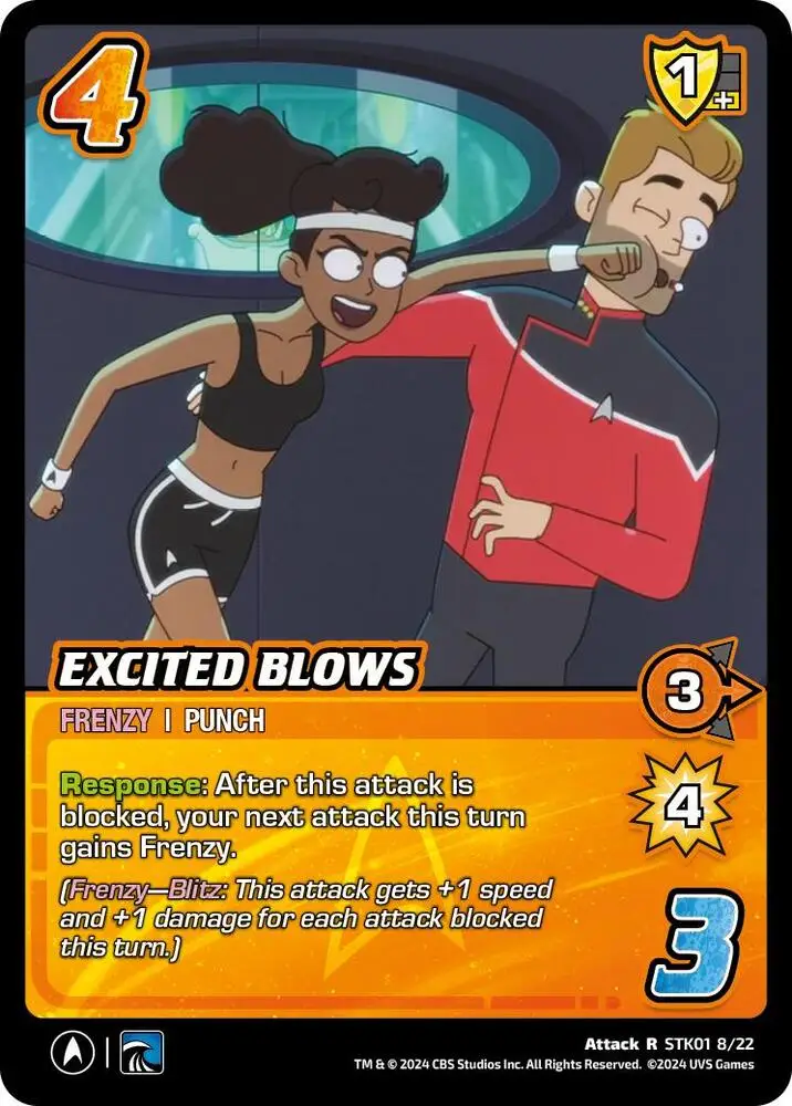 Excited Blows card front