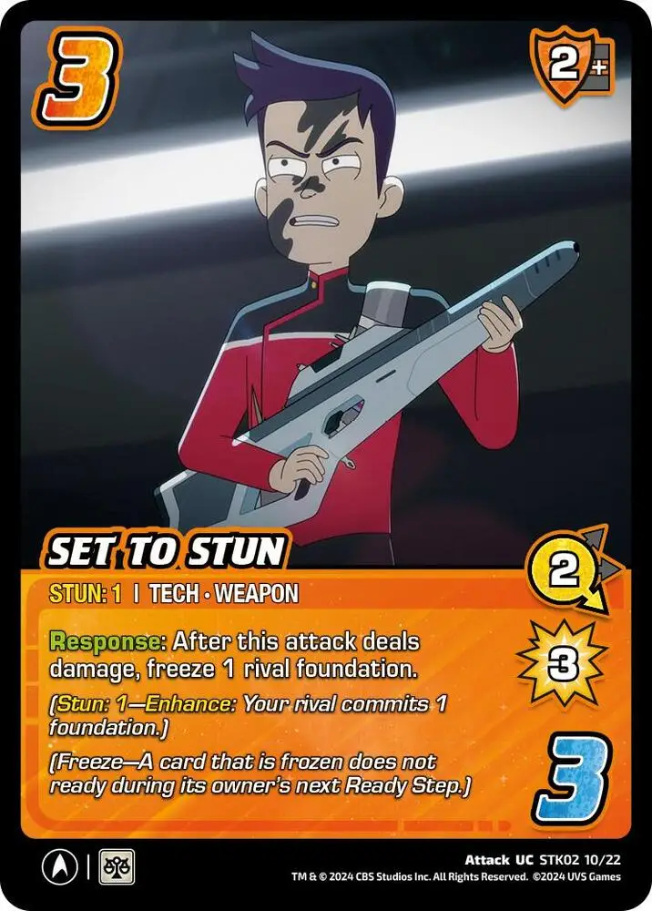 Set to Stun card front