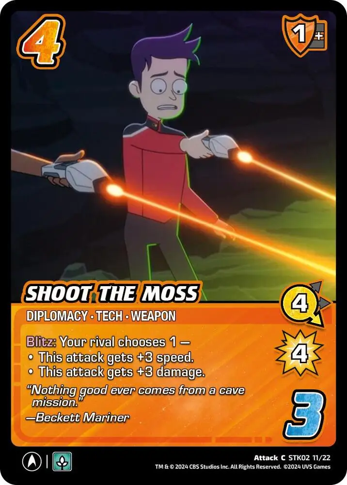 Shoot the Moss card front