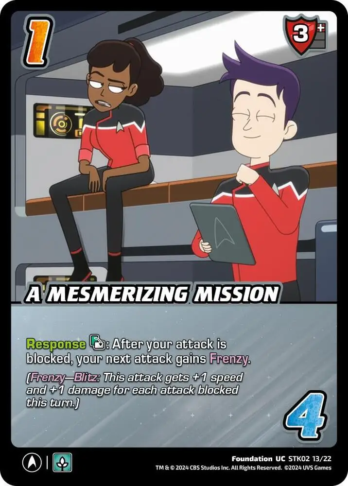 A Mesmerizing Mission card front