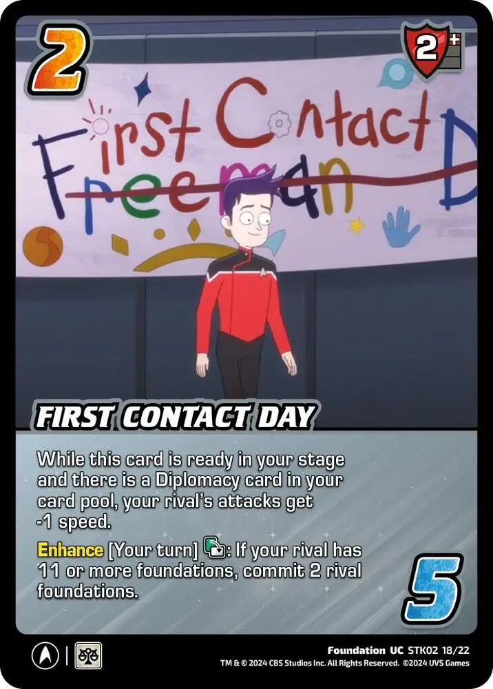 First Contact Day card front