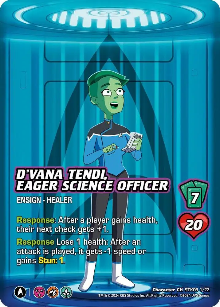 D'Vana Tendi, Eager Science Officer card front