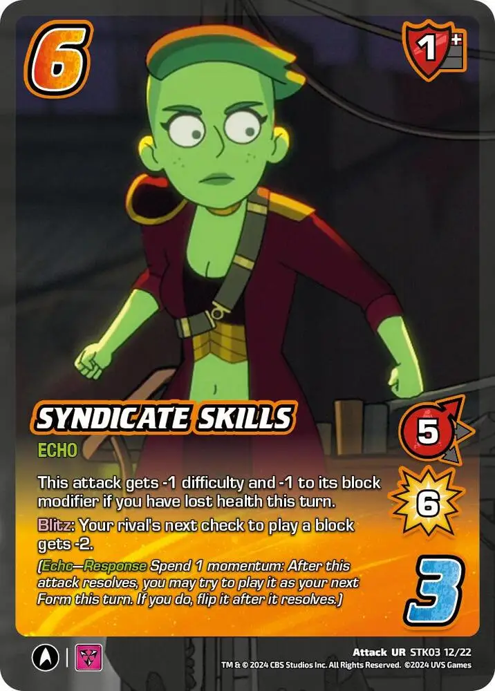Syndicate Skills card front