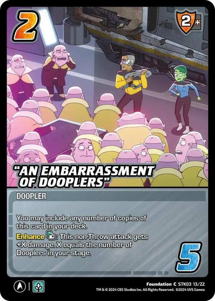 "An Embarrassment of Dooplers" card front
