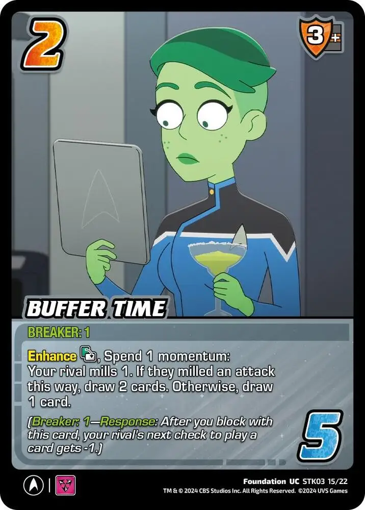 Buffer Time card front