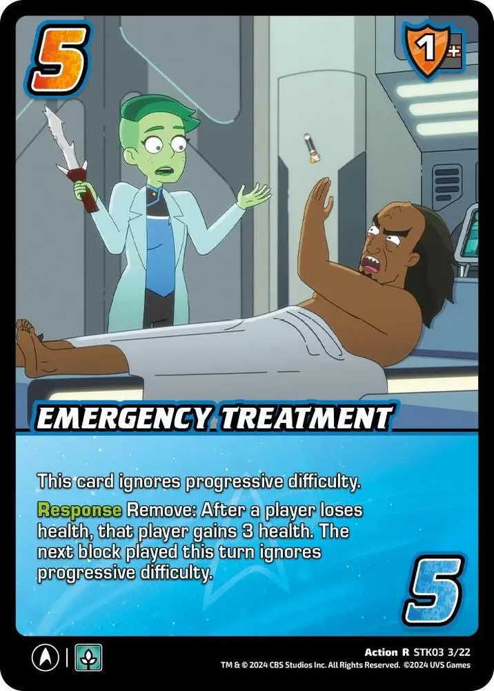 Emergency Treatment card front