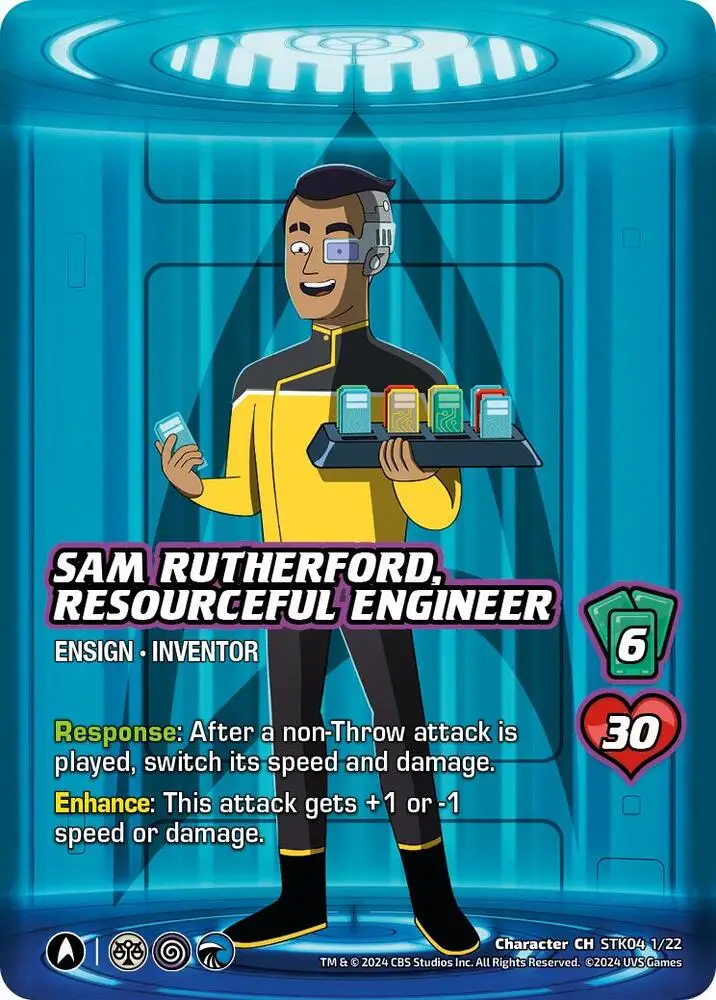 Sam Rutherford, Resourceful Engineer card front