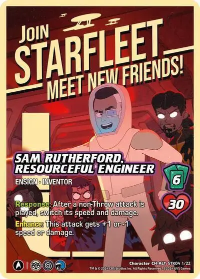 Sam Rutherford, Resourceful Engineer (Alternate Art) card front
