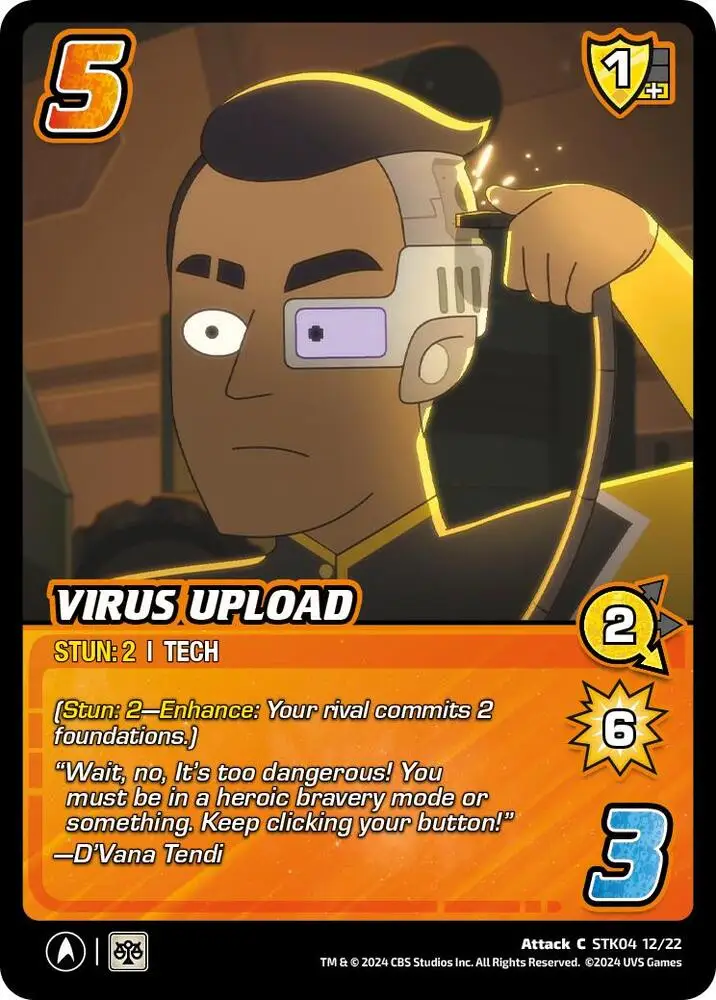 Virus Upload card front