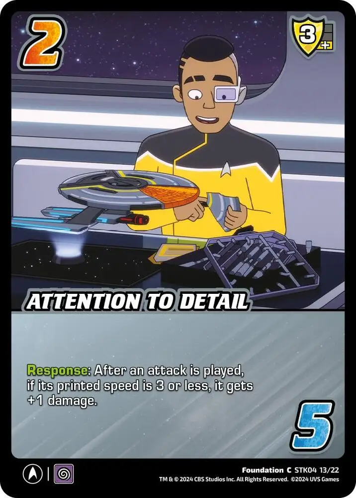 Attention to Detail card front