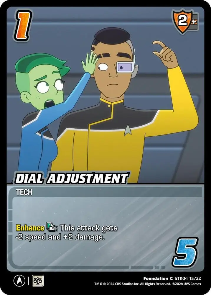 Dial Adjustment card front