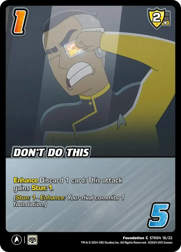Don't Do This card front