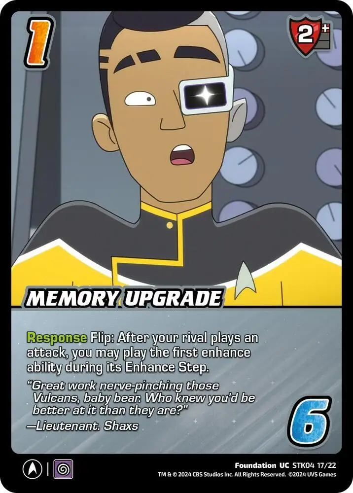 Memory Upgrade card front