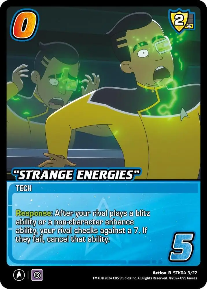 "Strange Energies" card front