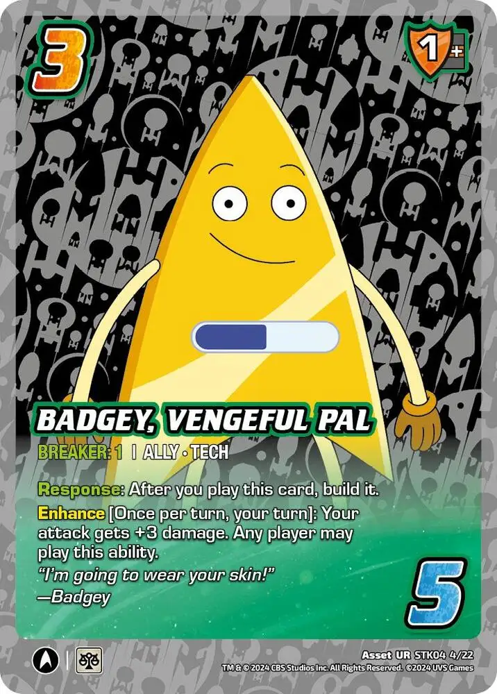 Badgey, Vengeful Pal card front