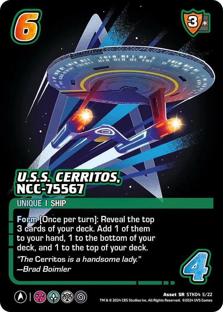 U.S.S. Cerritos, NCC-75567 (STK04 5/22) card front