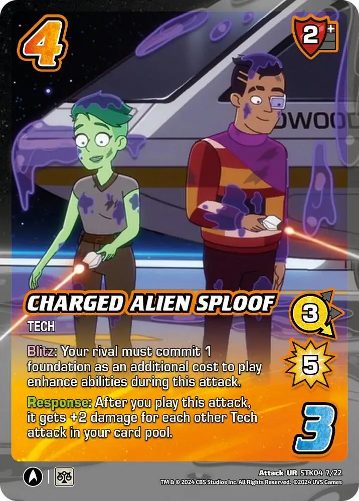 Charged Alien Sploof card front