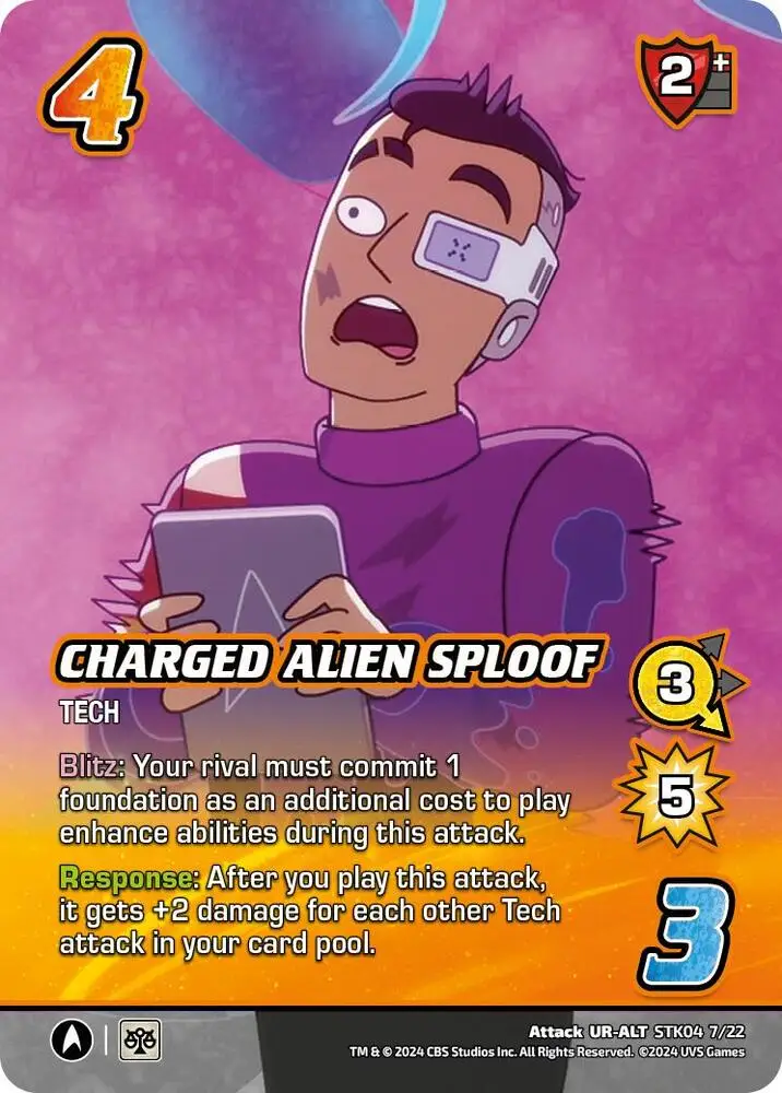 Charged Alien Sploof (Alternate Art) card front