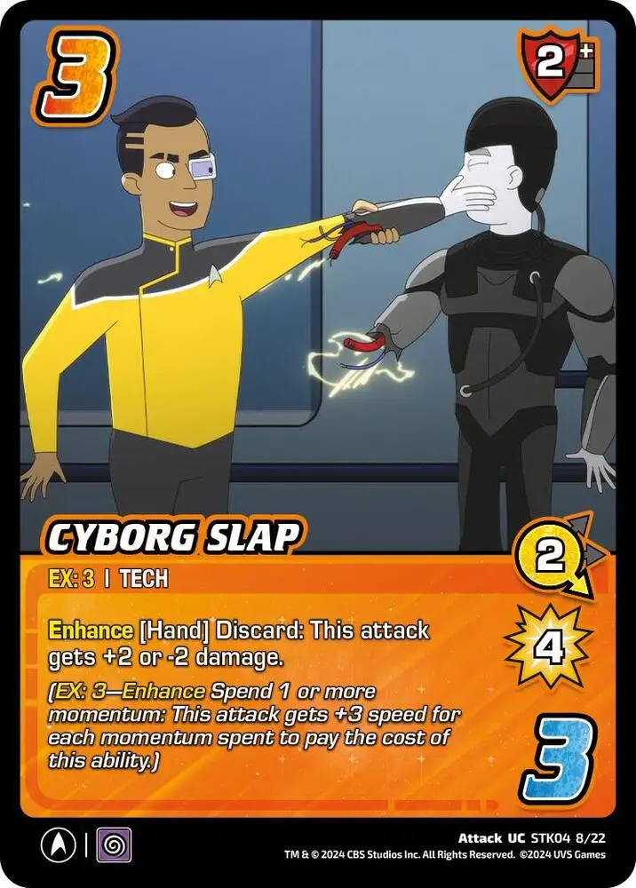 Cyborg Slap card front