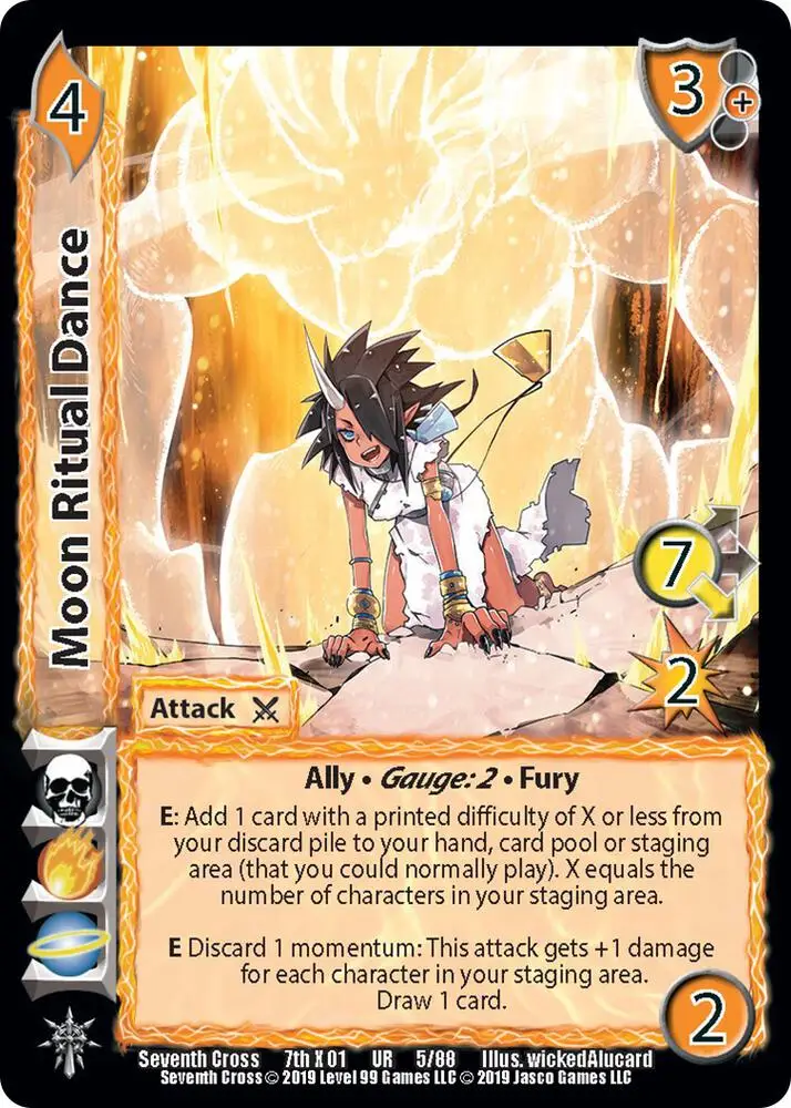Moon Ritual Dance card front