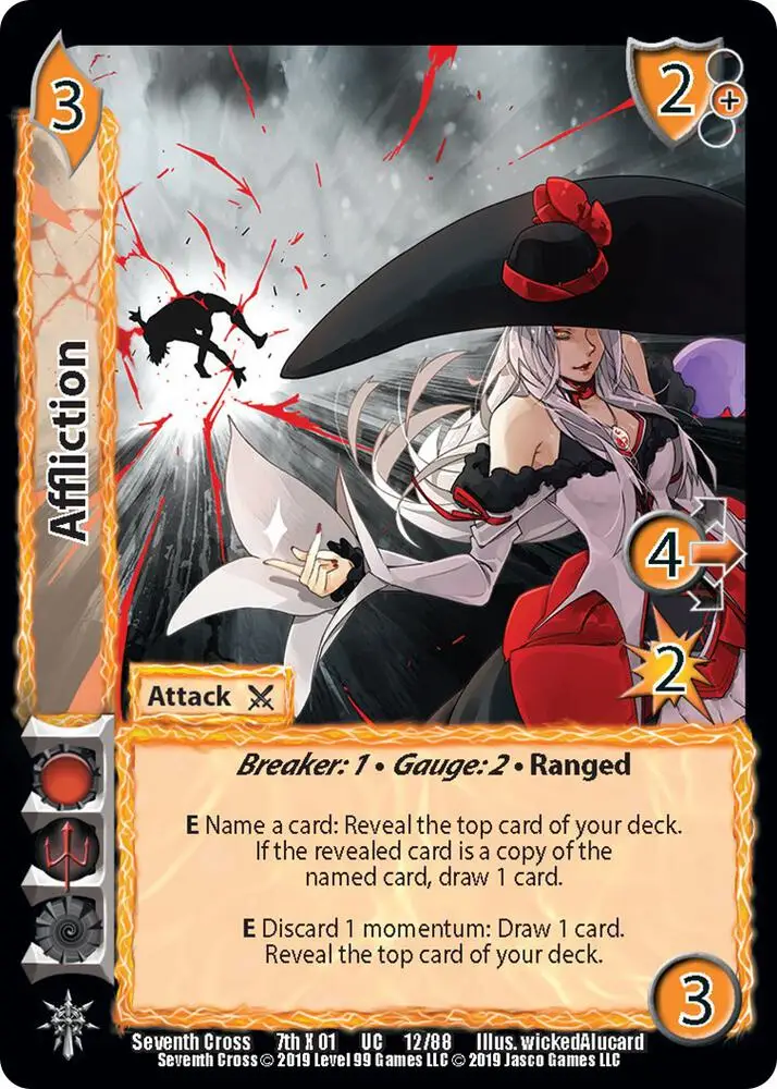 Affliction card front