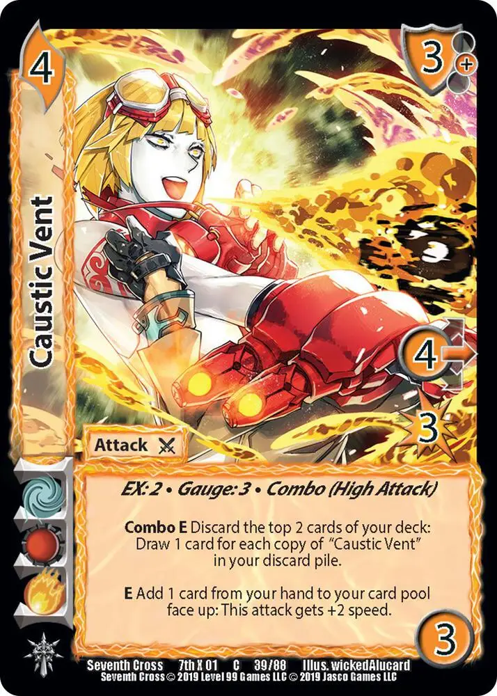 Caustic Vent card front