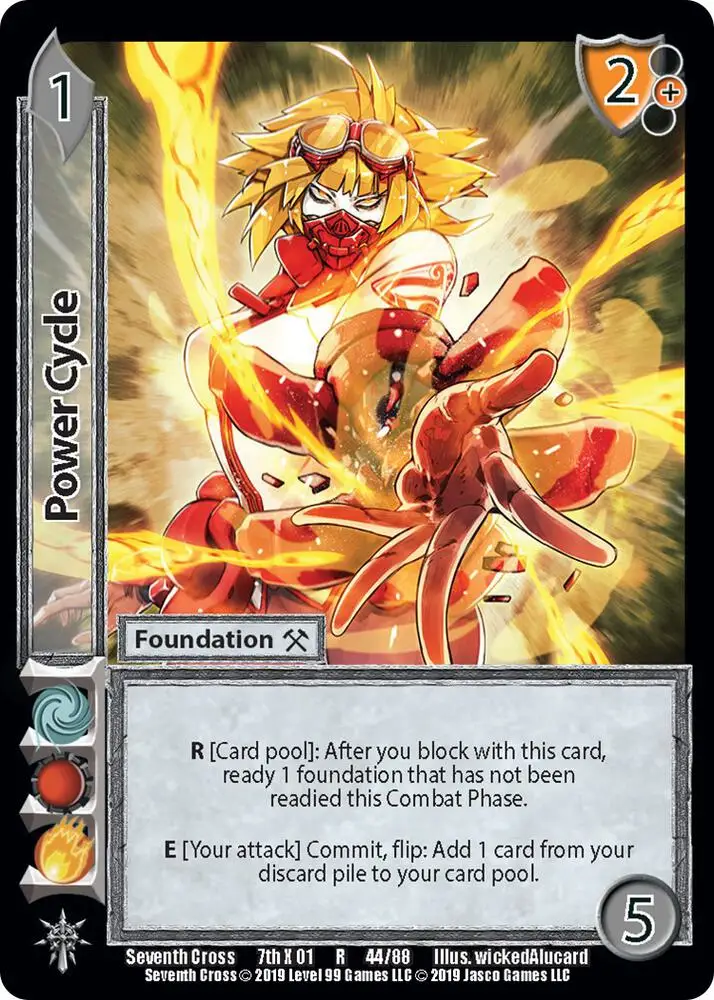 Power Cycle card front