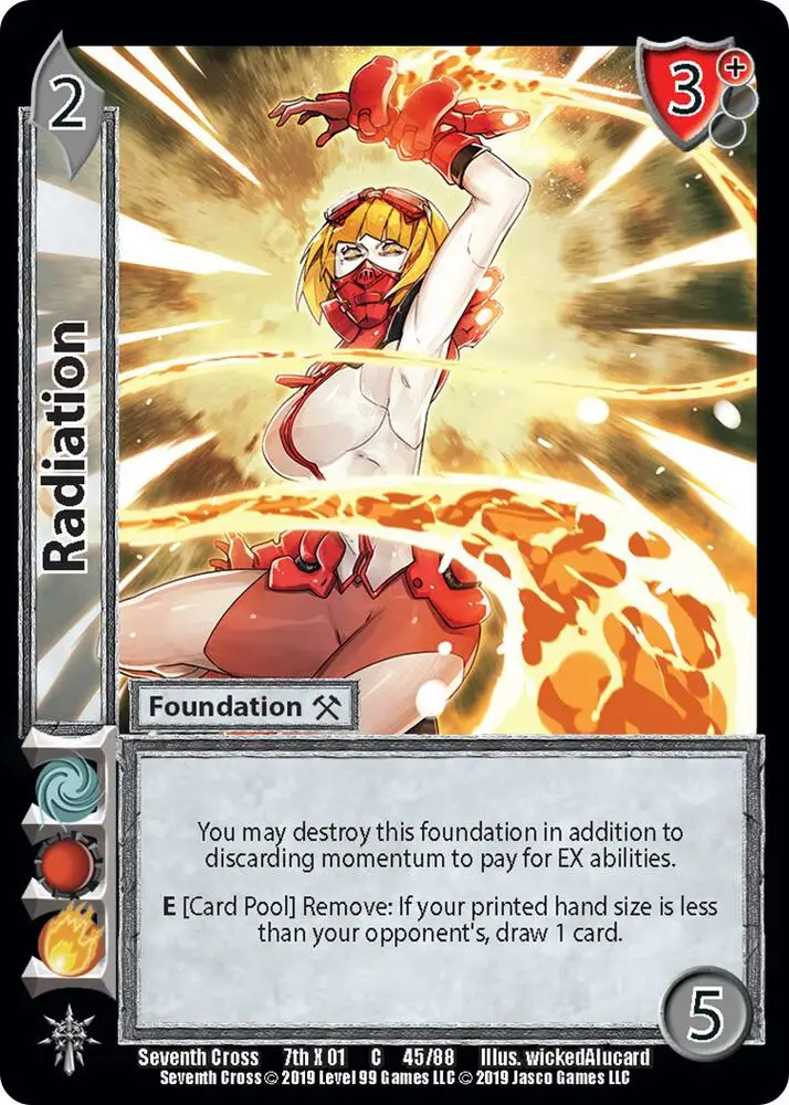 Radiation card front
