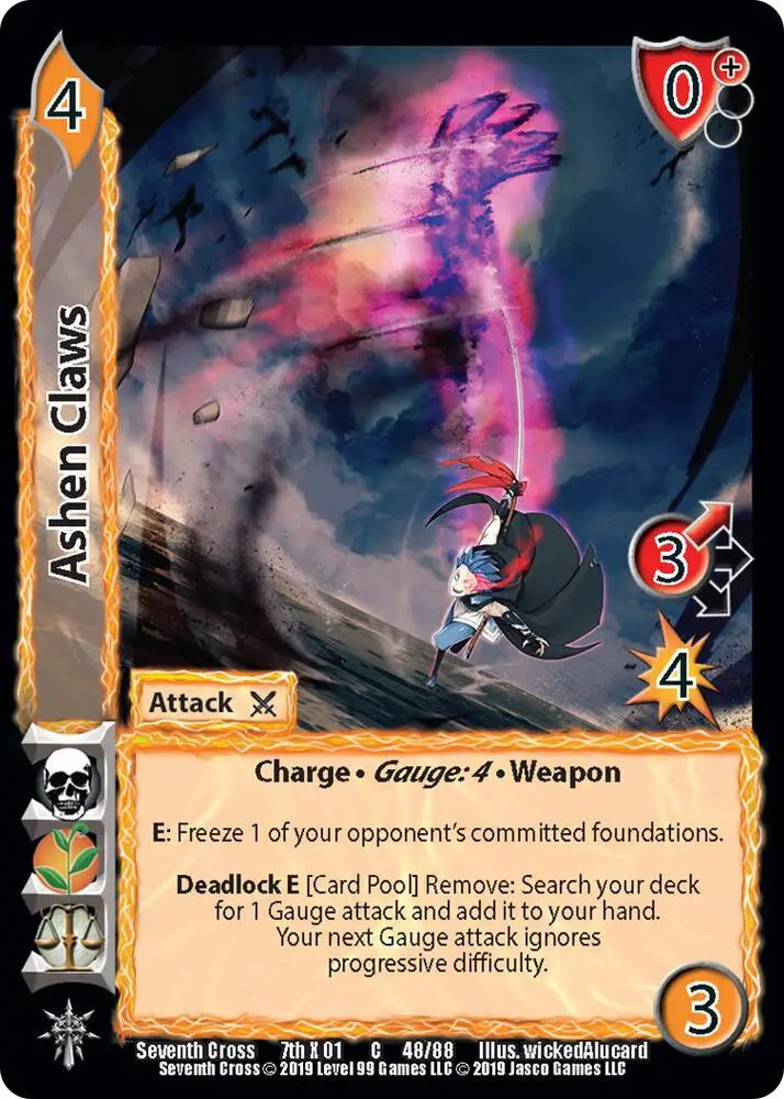 Ashen Claws card front