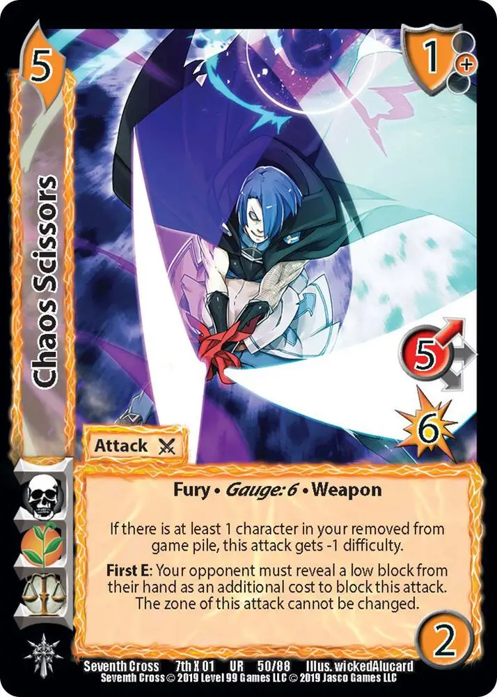 Chaos Scissors card front
