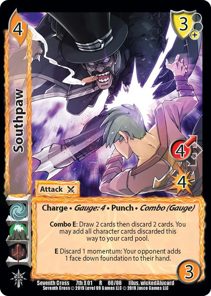 Southpaw card front