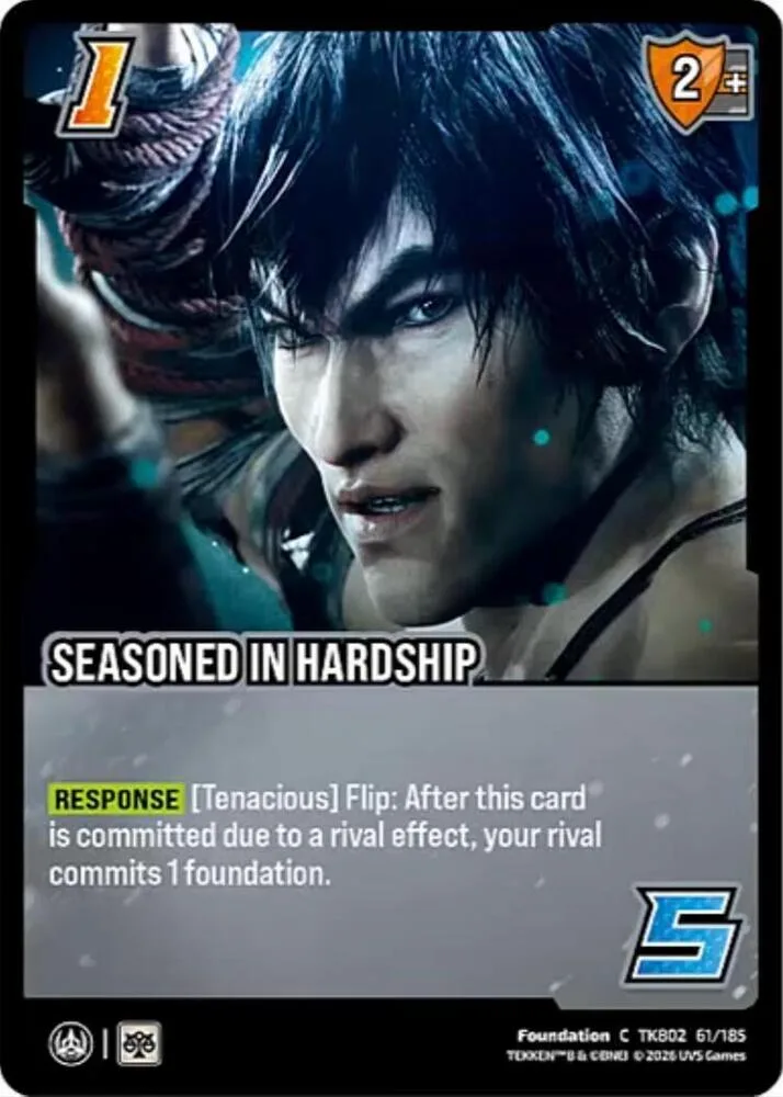 Seasoned in Hardship card front